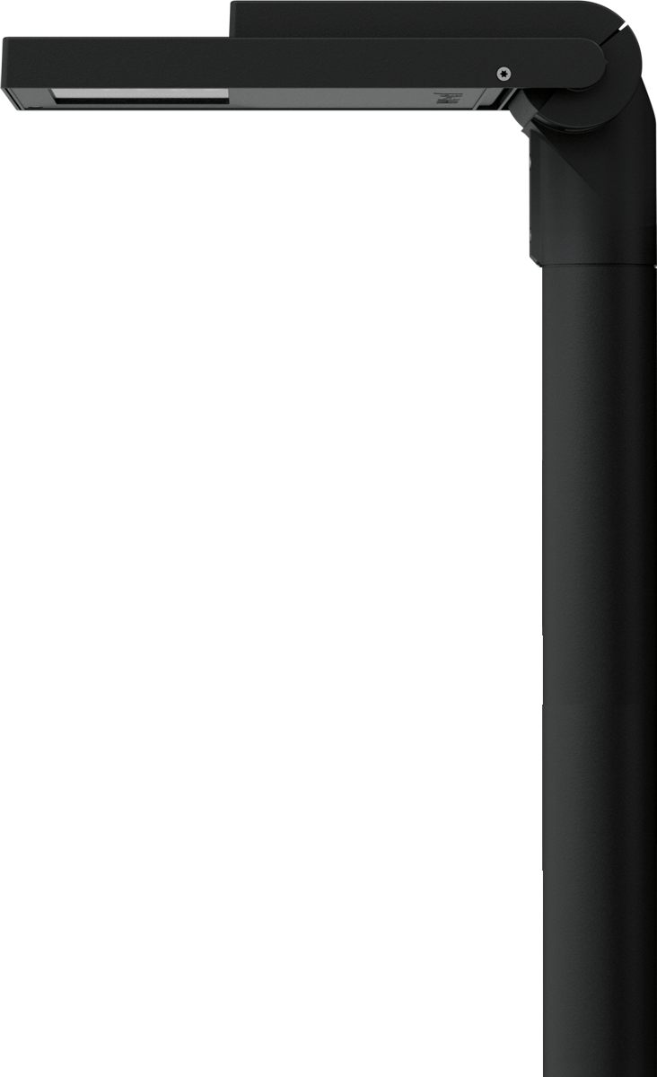 IP66, Class I or Class II. IK08. Marine-grade, die-cast aluminium alloy. 5CE superior corrosion protection including PCS hardware. CCG® Controlled Compression Gasket. Non-reflective flat safety glass cover, hinged. Integral EC electronic converter. CAD-optimised optics for superior illumination and glare control. OLC® One LED Concept. Factory installed LED circuit board. The luminaire is factory-sealed and does not need to be opened during installation. Can be used as post top or side entry
version. Specification at time of order is recommended.
Spigot Ø 3" x 4"
Contact WE-EF direct or your local WE-EF sales representative for an individual solution designed to precisely meet your needs.