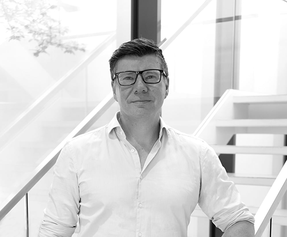 BW Portrait of Robert Diedrich, Global Head of Marketing of the WE-EF Group