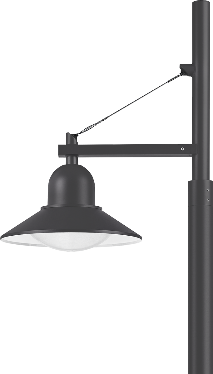 IP55, SKI. SKII auf Anfrage. IK10. Korrosionsbeständiger Aluminiumguss. PCS beschichtete Edelstahlschrauben. 5CE Korrosionsschutz. Silikondichtung. Polycarbonat Abdeckung. Eingebaute elektronische Betriebsgeräte, thermisch getrennt. CAD-optimierte OLC® One LED Concept Technik zur Lichtlenkung und Entblendung. Eingebaute LED Platine.
Variante mit 2200 K erhältlich, bei Bestellung bitte angeben.
Ausleger sind separat zu bestellen.